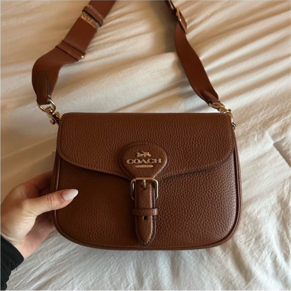 Coach Tan Leather Crossbody Bag - Picture 2 of 5